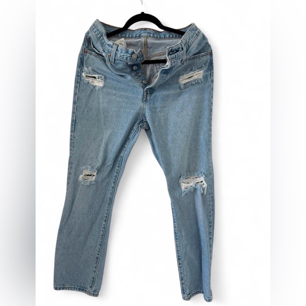 Signature by Levi Strauss Light Blue Distressed Skinny Jeans